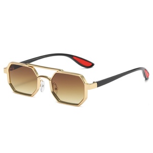 Bán hàng nóng cổ điển hợp kim tùy chỉnh Shades vuông Punk kính người đàn ông Lái xe hình chữ nhật Kính mát người đàn ông kính mát - Product Image 4