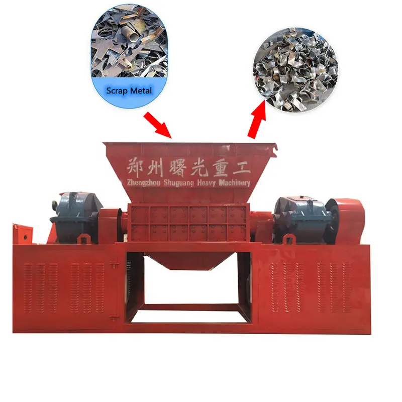 Trituradora de hojalata industrial Trituradora de chatarra de acero, hierro y aluminio Trituradora de metal resistente a la venta