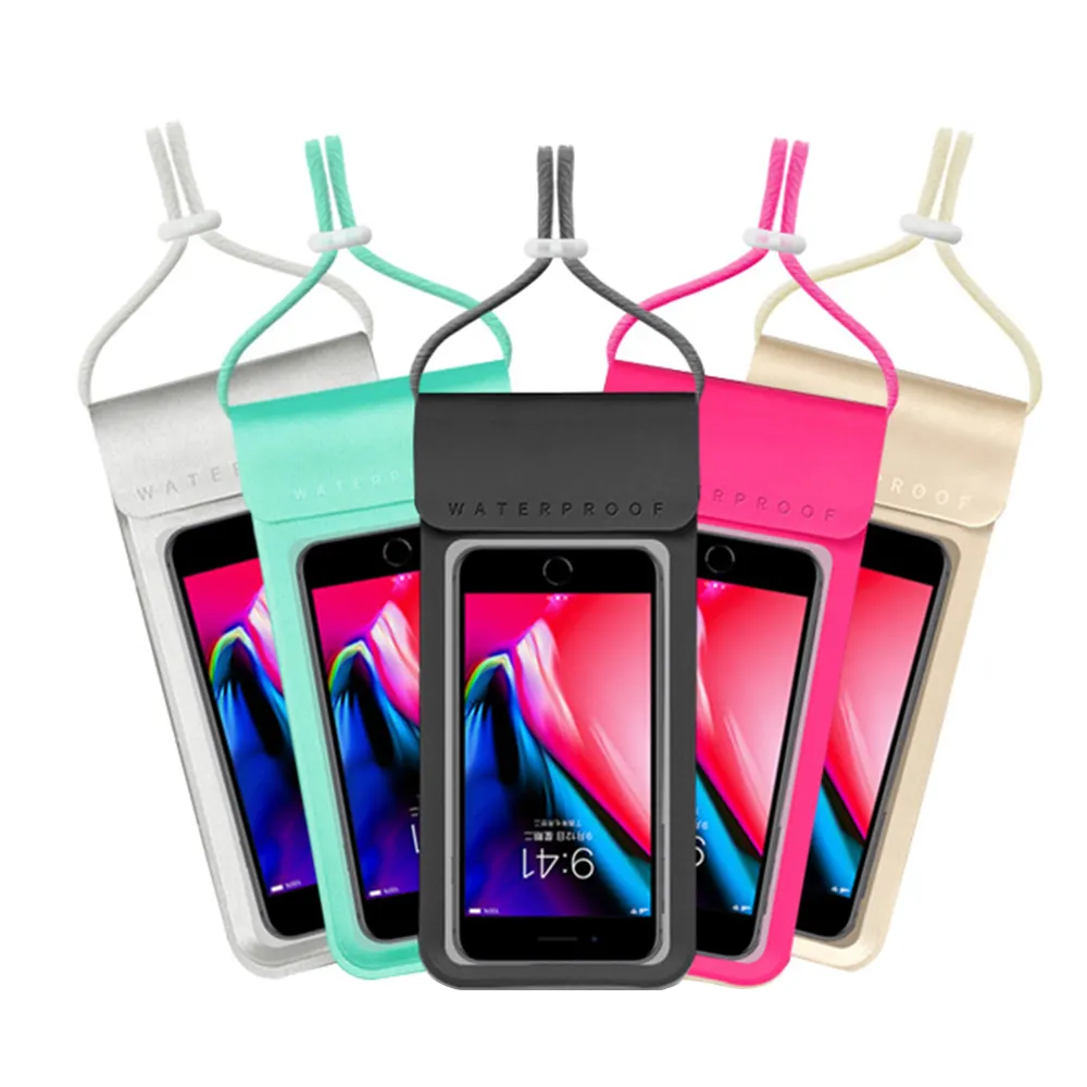 Funda impermeable de cuero Pu para móvil, bolsa impermeable para kayak de playa, para iPhone 14, 13 Pro, max, samsung, xiaomi realme