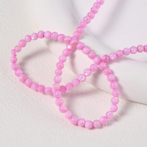 JC 4mm Customizable Shell pink <strong>Beads</strong> Mother of Pearl <strong>Beads</strong> for Diy Jewelry Making - Product Image 2