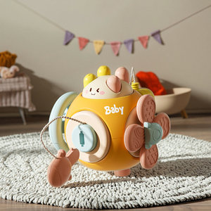 6-in-1 yeni stil karikatür tavşan meşgul topu Montessori çok fonksiyonlu eğitici oyuncak kids 'plastik Hexahedron el kavrama oyuncak - Product Image 5