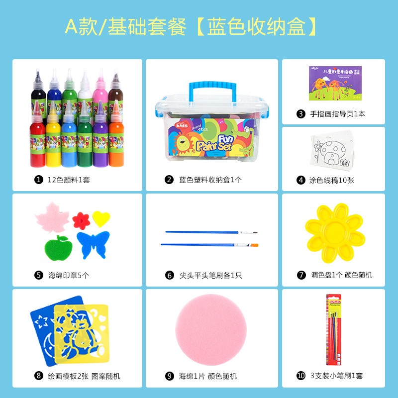 สีขาวนวล, ชุดพื้นฐาน A - สีน้ำเงิน
