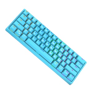 批发键盘RGB 61键PBT电脑游戏Usb有线灯发光二极管游戏玩家机械键盘 - Product Image 1