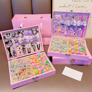 150 Pcs New Bonito Sanrio Kuomi Clipe De Cabelo Menina Doce Flor Cabelo Laços Moda Grampos De Cabelo Barrettes Meninas Acessórios De Cabelo Set Gift - Product Image 6