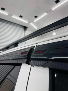 Оптовая продажа, защита от дождя автомобиля, дефлектор бокового стекла, солнцезащитный козырек для <span class=keywords><strong>Toyota</strong></span> Hilux Revo 3D из углеродного волокна - Product Image 3