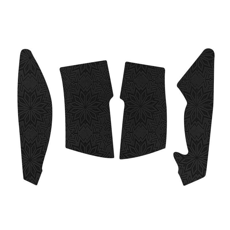 1PCs Half Pack Etiqueta engomada del ratón-Patrón de nieve negro