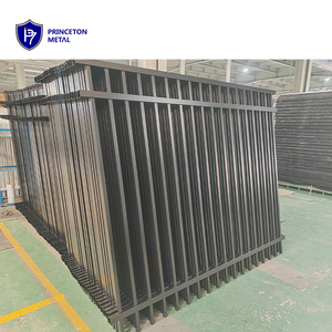 Trang Trí Trang Trí An Ninh Spear Top Bột Tráng Đen Hàn Nhôm Hàng Rào Và Gates - Product Image 1