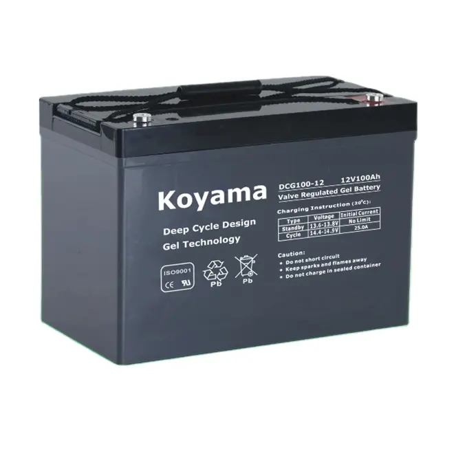 Factory direct price Gel battery for deep cycle service 12V 100ah