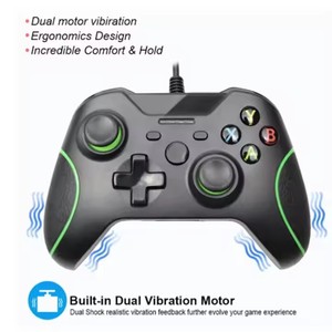 Hotest USB เกมแพดแบบมีสายสำหรับ Xbox One/PC Windows 6แกนจอยสติ๊กแบบสั่นสะเทือน Microsoft สำหรับ Xbox Series ตัวควบคุมวิดีโอเกม Mando - Product Image 6