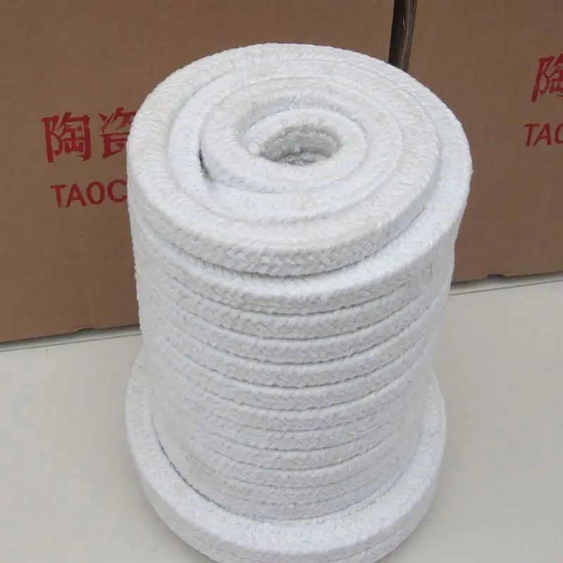 Material de junta de aislamiento térmico, material de junta de cuerda de fibra cerámica redonda