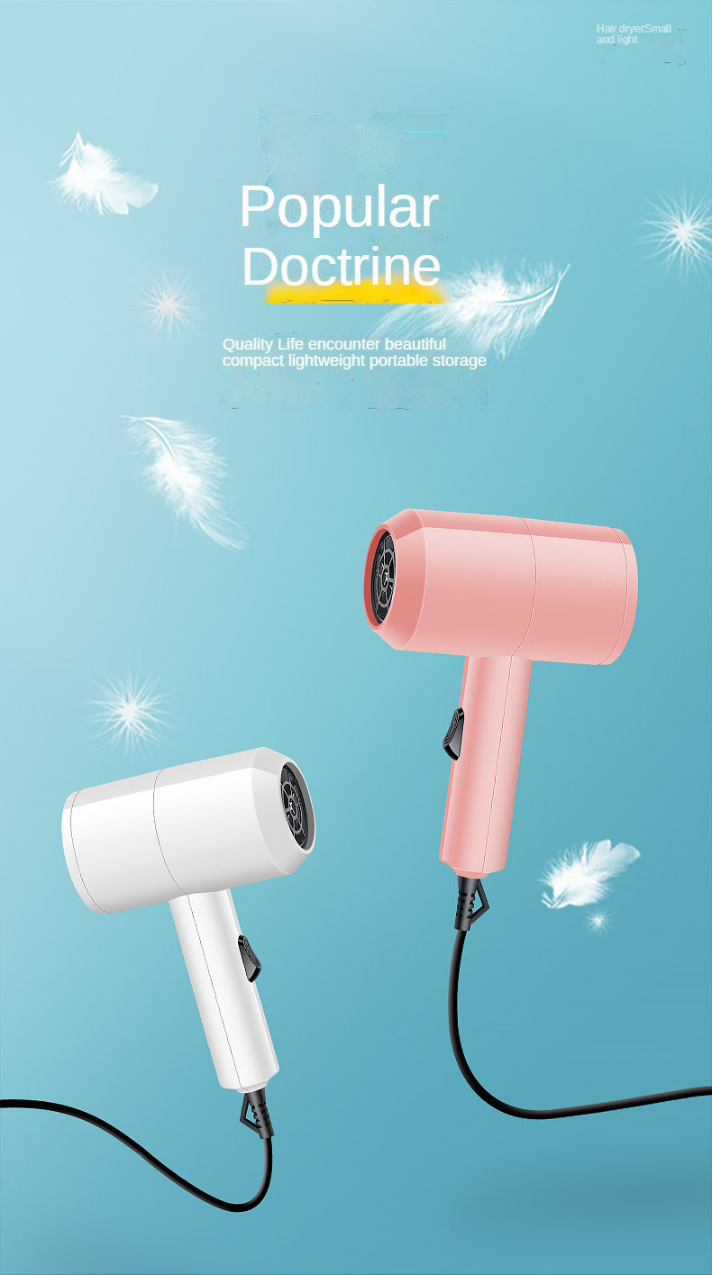 Low price Hair dryer Mini portable Hot and cold wind Negative ion hair dryer home student dormitory wholesale salon gift custom