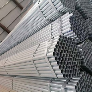 ท่อชุบสังกะสีแบบจุ่มร้อนราวระเบียงราวจัดส่งเร็วขนาด3/4 "-1.5" OD 0.8-2มม. ตัดเชื่อมแบบหนา - Product Image 3