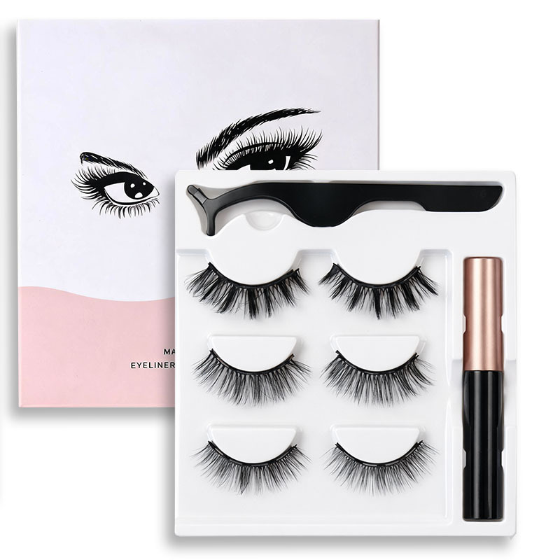 Kit di ciglia magnetiche 3 paia assortite
