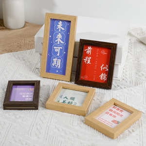Bằng Gỗ Nhỏ Chèn Khung Ảnh 3-Inch Polaroid Khung Ảnh Quà Tặng <span class=keywords><strong>Mini</strong></span> Từ Tủ Lạnh Nhãn Dán - Product Image 6