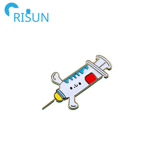 Factory Customised Syringe Medical Enamel Pin <strong>Kawaii</strong> Custom Logo Syringe Thanks Science Soft Hard Enamel Lapel Pin Badge <strong>Brooch</strong> - Product Image 5