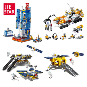 JIESTAR oyuncaklar kök uzay keşif uzay tema yapı taşı seti çocuklar diy eğitim bilimleri astronot oyuncak çocuk uzay oyuncak - Product Image 3