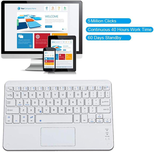 Ustom-miniteclado inalámbrico con Bluetooth 4,0, teclado colorido M9 con panel táctil - Product Image 1