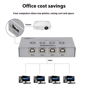 USB2.0 Switcher/Sharer for Multi-<strong>Computer</strong> Desktop Note <strong>Printer</strong> Sharing Automatic Switching for Office 5Gbps Speed Stock