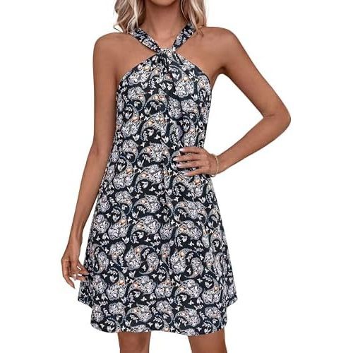 Floral bleu foncé