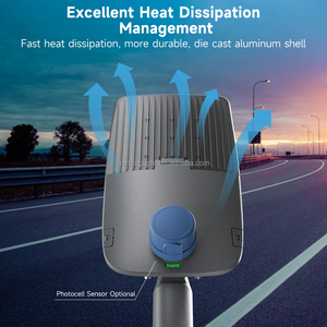 IP65防水路灯发光二极管户外路灯60W <span class=keywords><strong>120W</strong></span> 180W 240W现代设计带光电池传感器的发光二极管路灯