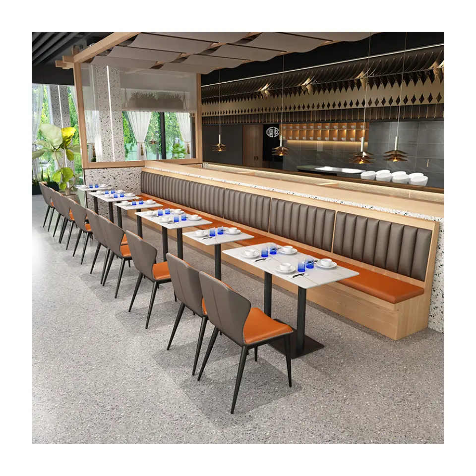 Nouveau personnalisé vente en gros tables et chaises en bois massif à bas prix pour restauration rapide café restaurant