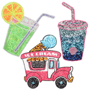 Bán Buôn Đồ uống sequined đính vá <span class=keywords><strong>paillette</strong></span> vá uống Sequins vá cho áo T-shirt trang phục trang trí - Product Image 2