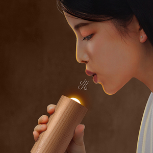 USB Smart Electric LED Candle <strong>Lamp</strong> with Night Light Mode Modern Design Cycle Charging Smoke-Free Flameless Air Flow Control - Product Image 2