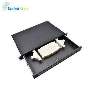 Alto rendimiento 1U 96F tipo de dibujo Marco de distribución óptica bandeja de empalme panel de conexión de fibra - Product Image 4