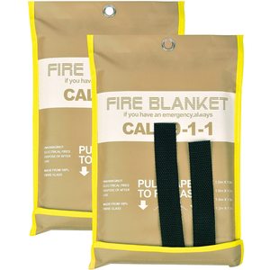 1m x 1m אש עמיד פיברגלס חירום אש בטיחות שdistinguisher שמיכת למטבח - Product Image 6