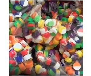库存2毫升3毫升5毫升7毫升10毫升定制迷你硅胶罐不粘橡胶罐容器 - Product Image 1