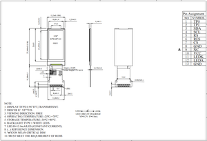Schermo ips da 0.96 pollici 80*160 di piccole dimensioni ST7735S interfaccia SPI 150 luminosità modulo display lcd tft - Product Image 2