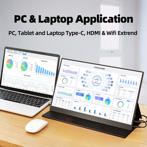 13 Inch PC Dual Screen LCD <strong>Computer</strong> 2 3 4 Display Portable Foldable Laptop <strong>Monitor</strong> Extender Triple Screen Office Gaming <strong>Monitor</strong> - Product Image 5
