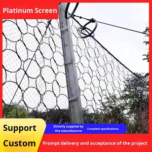 GPS2 Actief Beschermingsnet SNS Flexibel Staaldraad Krimptechniek Zeshoekige Gatvorm Hellingbeschermingsnet voor Hekwerk - Product Image 6