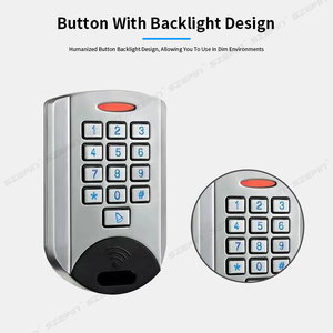 Erişim kontrolü için klavye ve ışık/RFID kart fonksiyonu ile Metal kabuk/su geçirmez/NO/NC/COM çıkışı - Product Image 6