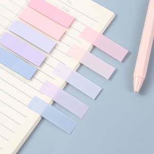 Cross-Border Morandi Color Sticky Notes Ins <strong>Style</strong> Semi-Transparent Combination PET Index Tabs Self-Adhesive Colorful <strong>Writing</strong> - Product Image 2