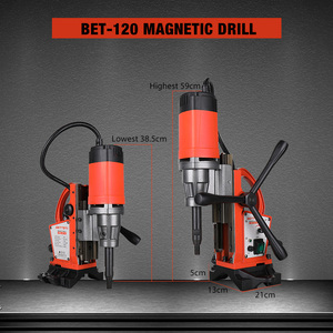 BET-120 1100W <strong>Curved</strong> Base Chain Bundled Electric Magnetic Core <strong>Drill</strong> for Pipe Drilling