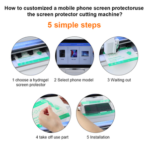 Tùy chỉnh 196*125mm 5H HD pelicula laminas micas de hidrogel vật nuôi Máy cắt rõ ràng Hydrogel phim bảo vệ màn hình tấm - Product Image 4