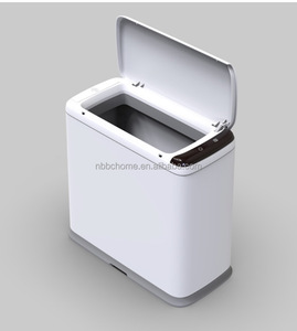 BOCHENG dikdörtgen plastik çöp tenekesi PP kapaklı otomatik geri dönüşüm çöp tenekesi otel banyo depolama 9L için - Product Image 1