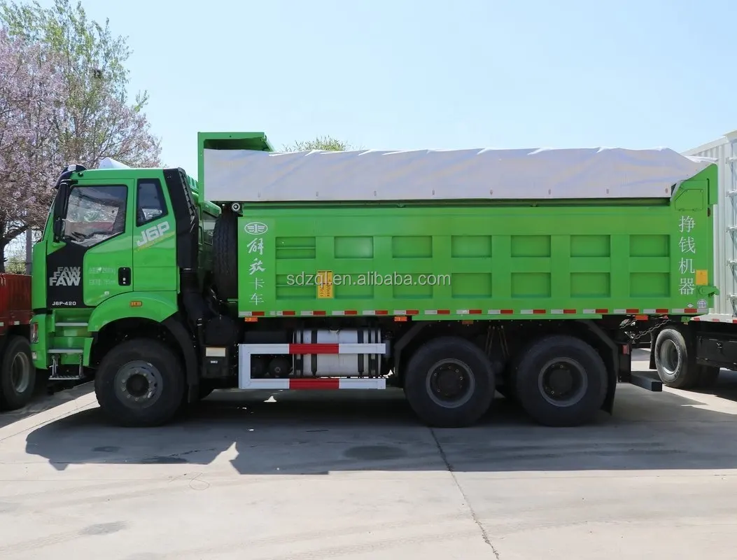 FAW J6P LHD 60 ton yük ağır 390HP 6x4 10 tekerlekler Howo madencilik damperli kamyonlar satılık