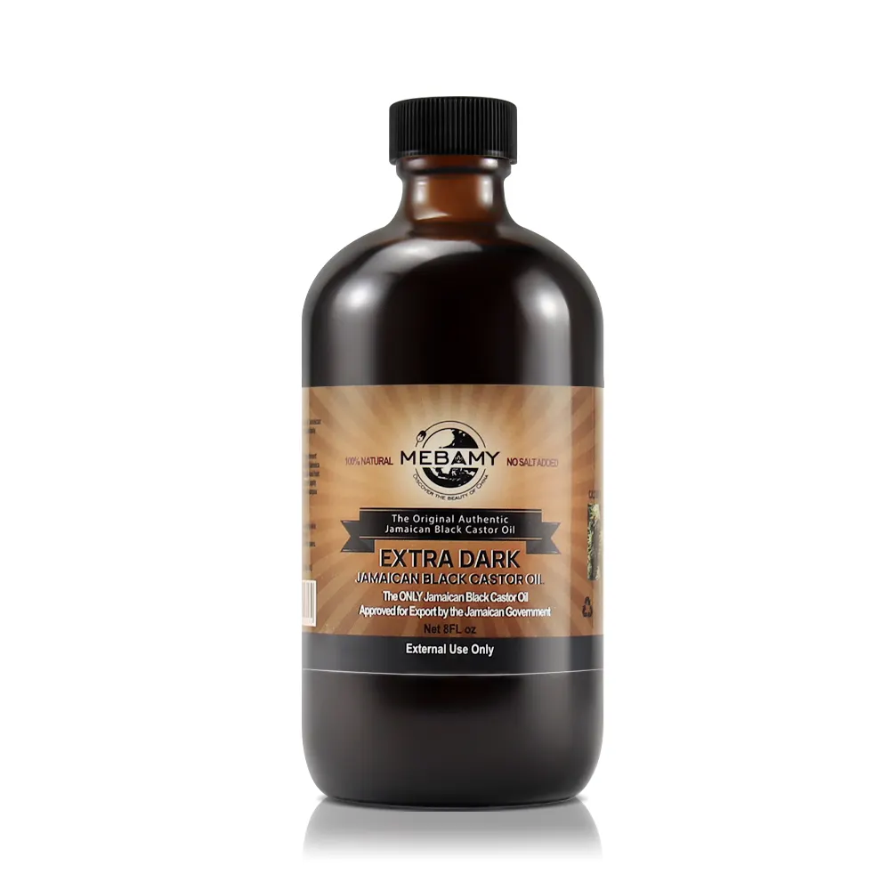 Aceite de ricino orgánico Natural para tratamiento del cabello, aceite de ricino negro jamaiquino 100% puro