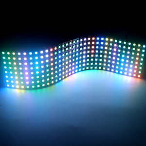 1PCS-5PCS DC5V WS2812B pannello LED flessibile digitale indirizzabile individualmente schermo a matrice RGB WS2812 modulo IC luce 64/256 Pixel