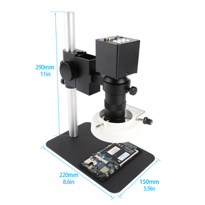 Microscopio Monocular YIZHAN VGA 200W 130X lente de montaje en C luz LED para soldadura PCB joyería Reparación de computadora de teléfono móvil - Product Image 3