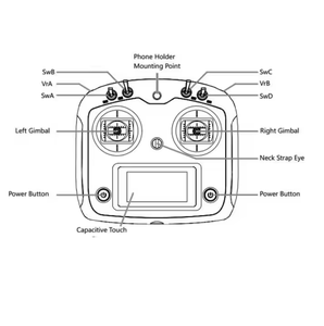 FS-I6S Flysky 10CH 2.4G droni accessori telecomando ricevitore FS-iA6B per RC Quadcopter trasmettitore Controller