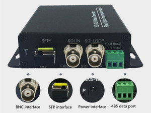 シングルモード3G SDIからファイバーデジタル1080Pビデオコンバーターミニ1 CHビデオスプリッター & コンバータ20KM範囲 - Product Image 6