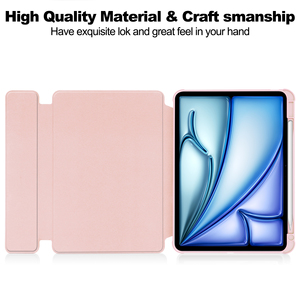 适用于iPad Air 13 2025/2024 M3/M2透明360度旋转亚克力平板键盘皮套，带笔槽 - Product Image 4