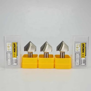 ARDEN 'V' 型高硬度合金刳刨机钻头刀具1/2 1/4柄立铣刀木铣数控工具板切削v槽v钻头 - Product Image 3