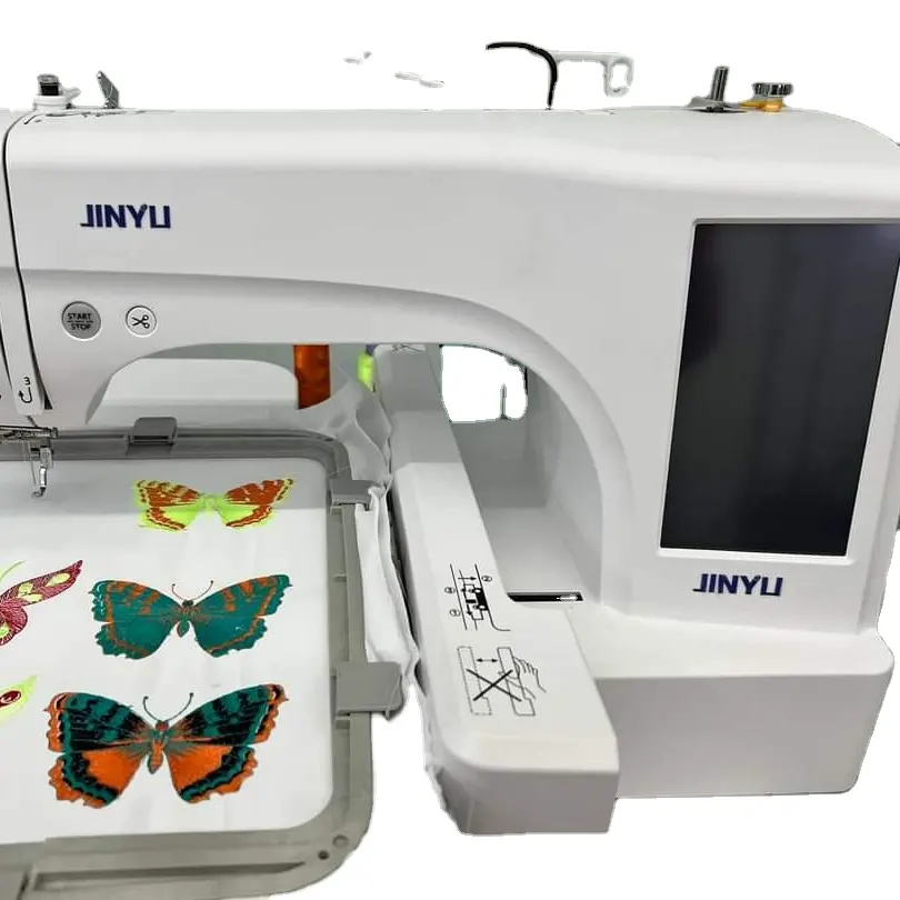 JYC61 1 aguja de la máquina de coser de bordado hogar nacional máquina de bordado computarizado