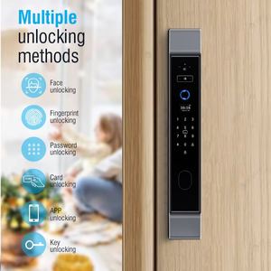 Lettore di impronte digitali per porte in alluminio con blocco elettronico per riconoscimento facciale per App Smart WiFi - Product Image 2