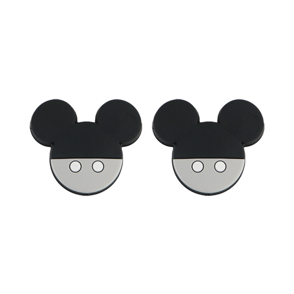 Perle focale en silicone pour souris, gris clair SA17-Q