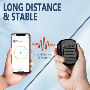 Zello PTT Walkie Talkie xách tay mini loa không dây Android IOS bluetooth Mic Microphone với 1000mAh pin thực-ptt đài phát thanh - Product Image 3